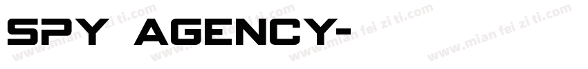 spy agency字体转换